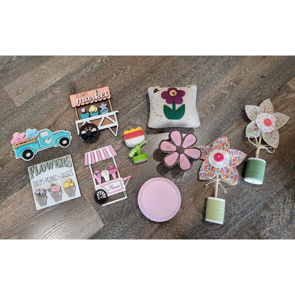 Spring tier tray‎ decor Bundle #6